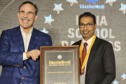 Sarvesh-Goel-Chairmain-of-GD-Goenka award by Education World